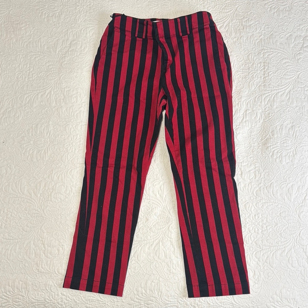 Striped Red and Black Pants